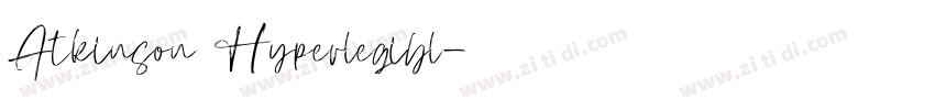 Atkinson Hyperlegibl字体转换
